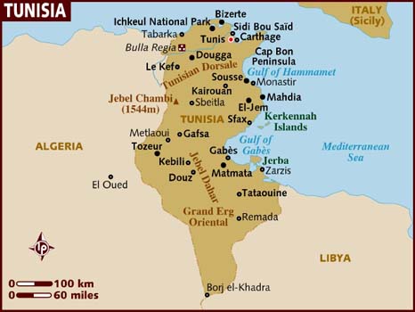 TUNIS 2023 mapa